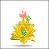 H￤nge halsband lotus halsband sand guld forntida metod br￤nd bl￥ gr￶n blommor droppleverans 2021 smycken h￤ngsmycken mjfashion dhhiq