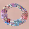 40pcs fermaglio per capelli stampato floreale 2 "barrettes del fumetto di Kawaii copricapo per ragazze BB clip in metallo a scatto tornante 5cm accessori per capelli da donna