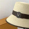 Grässabbel designers MENS Womens Bucket Hat Fashion Letter Tryckt Straw Hat Women Baseball Cap Luxury Designer Fisherman Cap Sun3422168