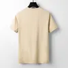 Men's fashion short sleeve T-shirt splicing simple round neck turtleneck plaid T-shirt men's casual cotton