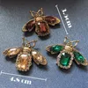 Vintage kristal arı broş böcek yaka pim arıları kadınlar için broşlar