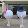 Costume da bambola mascotte Costume da mascotte palla di coppia Personaggio dei cartoni animati Tema Vestito Vestito operato da carnevale per adulti