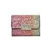 Wallet Women's Short Multi Card High Sense Ins Niche Thin Three Mold Buckle Student Sequin Hand Change 220712