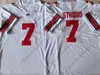 NCAA Ohio State Buckeyes College fotbollströja 7 CJ Stroud Dwayne Haskins Jr högkvalitativa sydda tröjor