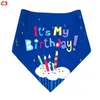 Dog Apparel Birthday Bandana Scarf and Girl Boy Birthday Party Hat with Cute Dogs Bow Tie Collar for Small Medium Pet C0817x