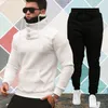 Mężczyźni designerskie spodnie do spandeksu tkanina polaru męska mąż swobodne spodnie dresowe trening fitness Hip Hop Elastyczne spodnie jogger spodnie dosty