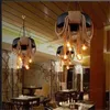 Américain Rural Loft Style Industriel Lampes Suspendues Personnalité Créative Chanvre Corde Pneu Salon Restaurant Café Bar Rétro Lustre Art Décoration Éclairage