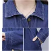 Casual Kleider Jeans Frauen Täglich Schlank Langarm Gürtel Midi Feste Denim Kleid Büro Dame Plus Größe Elegante Mode VestidoCasual