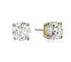 0.96CT Stud H/SI1 Round Cut Diamonds Stud 18K Plated Gold