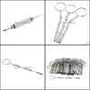 Keychains Modezubehör 100pcs mtifunction 3 in 1 Brillenschraubendreher Schlüsselkettenreparaturwerkzeuge Schlüsselbund Schmuckabfall 2021 l