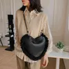 2022 새로운 패션 질감 단일 어깨 가방 간단한 트렌드 대각선 가방 심장 - 모양의 맞춤형 패션 가방