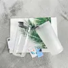 Wholesale! 20oz Sublimation Glass With Sub Opener Lids Heat Transfer Frosted Clear Wine Glasses DIY Blank Beer Tumblers Heat Sublimating Drinking Cups Mugs A12