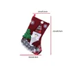 Stock Christmas Cartoon Staque Papai Noel Maninho de neve de Snow Elk Sock Sock Socks Socks Bag Festival Solping Decor Props Party Supplies C0728