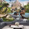 Tapestry Dinosaur Wall Carpet Animal Tropical Plants Dinosaurs Forest Mountain
