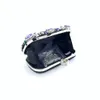 Handgefertigte Perlen-Rost-Tasche mit Strass-Dinner-Clutch