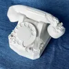 Home Furnishings Trendy Decorative Objects Crystal Eroded Telephone Future Relic Corrosion Landline Art Drops Collection Sculpture Plaster Decoration