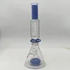 Narguilé verre Bong glycérine bécher pipe avec huile eau avec bol de 18,8 mm et clip de couleur