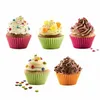 Stampo per dolci in silicone Stampi da forno Stampi per muffin a forma rotonda Stampi per cupcake Cucina da cucina Bakeware Maker Strumenti di decorazione fai da te Commercio all'ingrosso