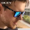 OLEY spolaryzowane męskie okulary przeciwsłoneczne marka projektant Retro kwadratowe okulary przeciwsłoneczne akcesoria Unisex gogle do jazdy de sol Y6625 220429