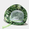 Berretti Cappello da pescatore estivo da donna Pianta della foresta pluviale tropicale Pieghevole Pescatore Protezione solare da viaggio all'aperto Berretto da bobBerretti