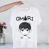 Erkek Tişörtler Omori Oyun Anime Komik Tshirts Erkekler Gömlek Harajaku Erkek Giyim Yaz Sokak Giyim Gündelik Baskı Tee Kısa Kollu Topçılar