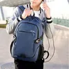 대용량 남성 배낭 USB 충전 배낭 노트북 옥스포드 학교 가방 십대 여행 배낭 다기능 가방 볼사 J220620