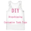 We Accept Dear Customer DIY Design Anime P o Star Singer Pattern Vest Men Women 3D Printed Street Tank Tops 220707