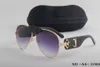 Occhiali da sole firmati all'ingrosso Limted Uomo Donna Occhiali da sole vintage in metallo stile quadrato Frameless UV 400 Lens + box Lens con scatola