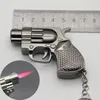 Kreatives Revolver-Feuerzeug, Metall-Revolvertyp, Pistole, aufblasbar, winddicht, Feuerzeug, Möbelornamente, personalisiertes 357-Pistolenfeuerzeug