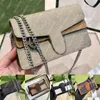 Designer silver bag women sling bags mini shoulder bag lady wallet on chain woc bags crossbody purses card holder phone purse denim chains dragon flap Luxury handbag