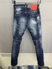 A508 Man Jeans Hole Hole Patch Patch Patch Охрана точка охраны материальной вышивки логотип логотип Tide Jeans не исчезают мода All-Match Pure Cotton Micro-Elastic