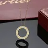 2022 Collier de mode de luxe Designer Jewelry Party Pendant Gold Silver Rose Gold Gift Chain Gift Wholesale