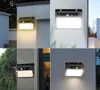 Solar Lights Outdoor 196 LED Wall Lamp 3000K 6000K Security LED Garden Light IP65 Waterproof with 3 Working Modes