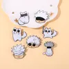 Jujutsu kaisen esmalte pino desenho animado anime broches animais gato gato de metal personalizado lapel roupas de mochila jóias amigas fãs presentes