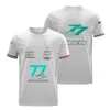 Homens camisetas F1 T-shirt Fórmula 1 Racing Driver Camisetas Team Racing Suit Tops Mulheres Homens Casual Oversized O-pescoço Camiseta Quick Dry Jersey PC22 90WG