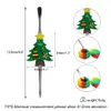 123 mm Weihnachtsbäume, Metall-Räucherset, Raucherzubehör, Zigarette, Tupfer aus Edelstahl, Tupfer-Werkzeug