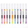 10 kleuren rechte vloeibare pen