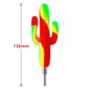 10mm paslanmaz çelik uçlu duman aksesuarı dab teçhizat su boruları ile kaktüs nektar toplayıcı kiti cam bonglar