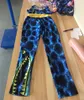 Modebrev badkläder kvinnor spårdräkt ärmlösa västtankar + byxor leggings 2 bit set tiger blommor tryck sportkläder snabb torr kläder1833154