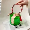 Evening Bags Color Transparent Acrylic Party Handbag For Women Fashion Silk Scarf Ring Handle Purses Female Eevning Clutch Bag Pouch 2022