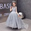 2022 Nouvelles belles robes de fille de fleur pour la fête de mariage vestido pour tout-petit des enfants robe d'anniversaire communion paillette de fête de fête robes de fille