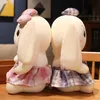 Nouveau jouet en peluche uniforme lapin poupée cravate lapin poupées cadeau d'anniversaire pour enfants