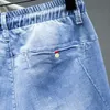 4XL 5XL 6XL 7XL Plus Storlek Lätt Lösning Jeans Sommar Klassisk Stil Mäns Stretch Fashion Denim Harem Byxor 220328