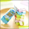 Erasers Correction levererar Office School Business Industrial Wholesale-2PCS/Lot Novel Ice Cream Rubber Eraser Kawaii Creative Stationer