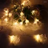 Strings LED Outdoor Christmas Tree String Lights 10/20/30/40 Leds Luces Holiday Decoracion Fairy For Wedding PartyLED