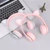 Cute Cat Ears Bluetooth Auriculares inalámbricos con micrófono Cancelación de ruido Kid Girl Estéreo Música Casco Teléfono Auriculares Regalo