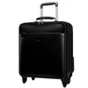 can custom trunk Designer Metal Luggage Aluminum Alloy Carry-Ons Rolling Travel Suitcase Bag triangle signal box plain leather luggage valises tote business handle