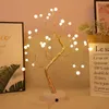 Lampes De Table Led Cadeau De Noël Perle Ciel Arbre Lumières Décoration De Bureau 2022 Année Nuit Lumière Branches Fée LightsTable TableTable