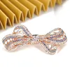 Модная мультицветная страза Боуни для волос для женщин для женщин Корейские хрустальные лук шпильки Barrettes Hair Jewelry Accessory