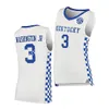 Tyty Washington Jr. Basketball Jersey Jerseyケンタッキーワイルドキャッツバスケットボールジャージ2022 NCAAカスタムスクールステッチカレッジウェア